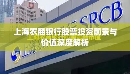 上海农商银行股票投资前景与价值深度解析