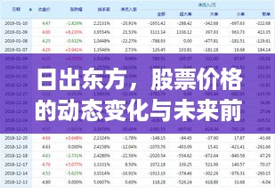 日出东方，股票价格的动态变化与未来前景深度探究
