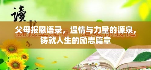父母报恩语录，温情与力量的源泉，铸就人生的励志篇章