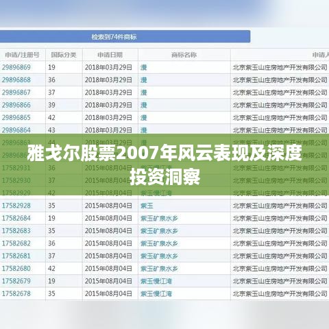 雅戈尔股票2007年风云表现及深度投资洞察